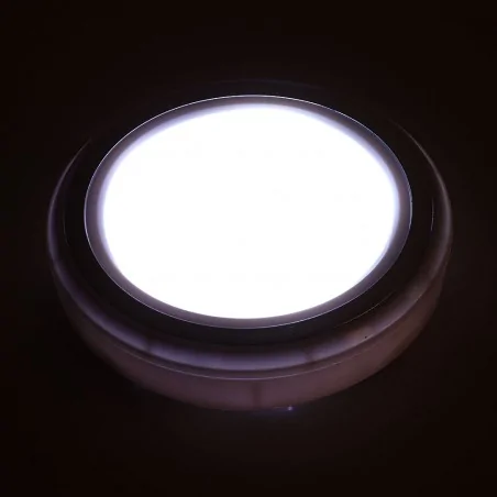 Oprawy-meblowe-podszafkowe - lbs-02 okrągła lampka led na baterie z czujnikiem ruchu i zmierzchu rum-lux 