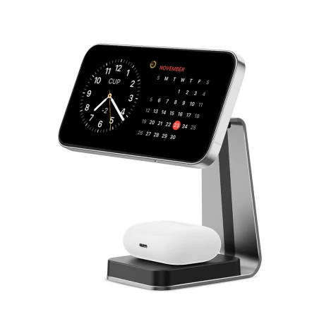 Ladowarki-usb - lv0879 lvn system ładowarka indukcyjna magsafe charging stand 3w1 eko-light 