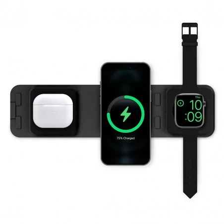 Ladowarki-usb - lv0880 lvn system ładowarka indukcyjna portable magsafe wallet 3w1 eko-light 