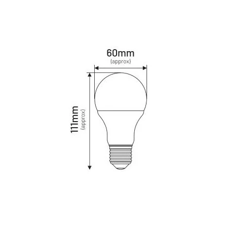 Gwint-trzonek-e27 - ela034cw żarówka led e27 mleczna 10w zimne światło 6500k 940lm  inq 