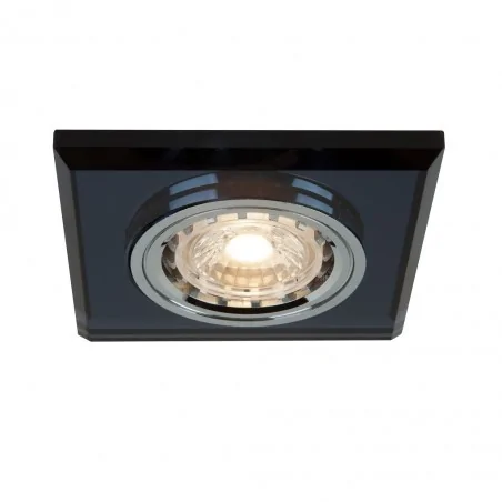 Oprawy-sufitowe-stale - vidi-12g-b/ch oprawa do sufitu podwieszanego kwadratowa stała szkło czarna inq 