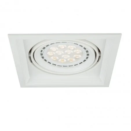 Oprawy-sufitowe-ruchome - oprawa oświetleniowa biała kwadratowa vito square 221-wh ozzo 