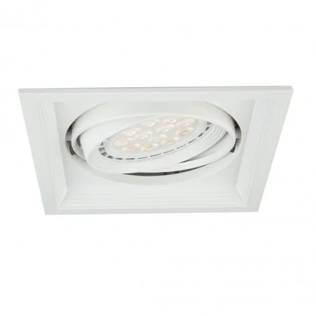 Oprawy-sufitowe-ruchome - oprawa oświetleniowa biała kwadratowa vito square 221-wh ozzo 