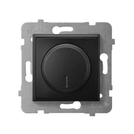 Regulatory-oswietlenia - ściemniacz przyciskowo-obrotowy czarny metalik łp-8u/m/33 aria ospel 