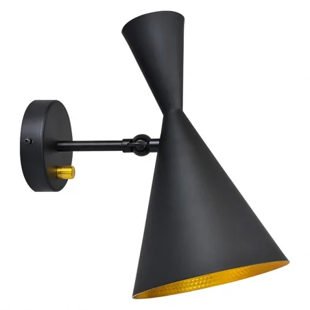 Kinkiety-do-salonu - czarny kinkiet o mocy 20w e27 mat modern il mio polux 