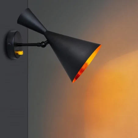 Kinkiety-do-salonu - czarny kinkiet o mocy 20w e27 mat modern il mio polux 