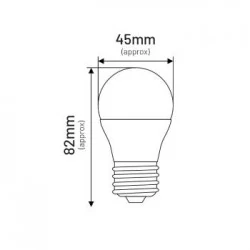 Gwint-trzonek-e27 - żarówka led e27 mleczna kulka g45 7w neutralna 4000k elp084nw inq 