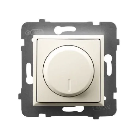 Regulatory-oswietlenia - regulator oświetlenia przyciskowo-obrotowy ecru łp-8u/m/27 aria ospel 