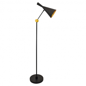 Lampy-stojace - nowoczesna lampa podłogowa czarna 20w e27 modern il mio polux