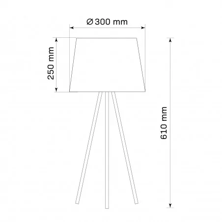 Lampki-nocne - czarna lampka stołowa na złotym trójnogu na wymienne źródło światła e27 elena 325846 polux-goldlux 