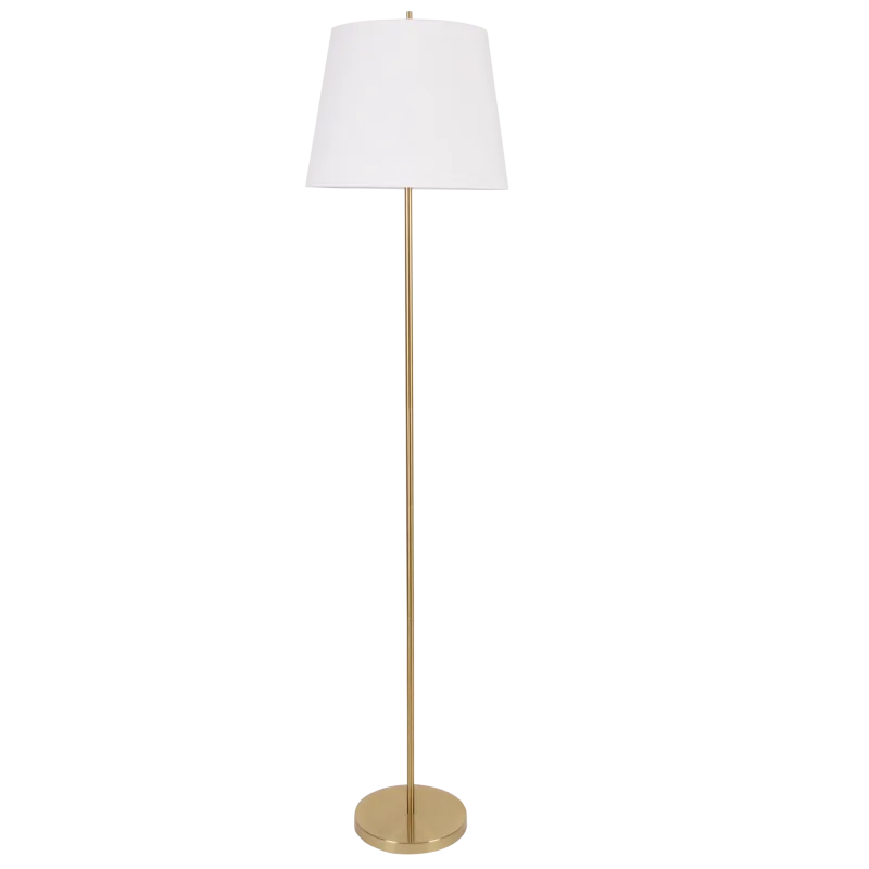 Lampy-stojace - stojąca lampa podłogowa biała ze złotą nóżką 1xe27 elena 325532 polux-goldlux firmy POLUX GOLDLUX 