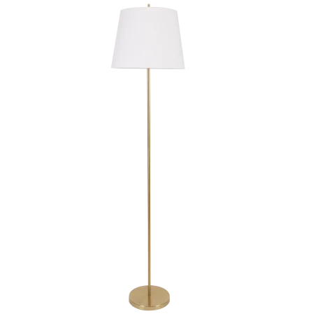 Lampy-stojace - stojąca lampa podłogowa biała ze złotą nóżką 1xe27 elena 325532 polux-goldlux 