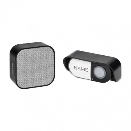 Dzwonki-do-drzwi-bezprzewodowe - or-db-ka-170/b atel ac dzwonek bezprzewodowy czarny do kontaktu 38 dźwięków 150m ip55 orno 