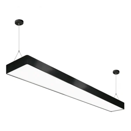 Lampy-sufitowe - wisząca oprawa oświetleniowa czarna flara led 45w 4000k 03634 ideus 