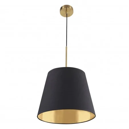 Lampy-sufitowe - wisząca lampa sufitowa czarno-złota na żarówkę e27 elena 325822 polux-goldlux 