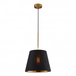 Lampy-sufitowe - wisząca lampa sufitowa czarno-złota na żarówkę e27 elena 325822 polux-goldlux 