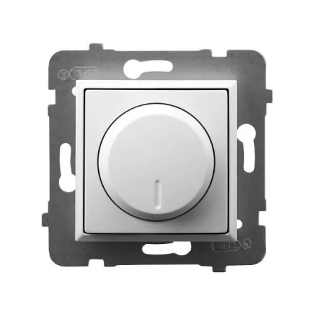 Regulatory-oswietlenia - ściemniacz przyciskowo-obrotowy do obciążenia żarowego i halogenowego biały łp-8u/m/00 aria ospel 