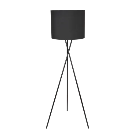 Lampy-stojace - stojąca lampa podłogowa w kolorze czarnym 1xe27 154cm tekla 325815 polux-goldlux 