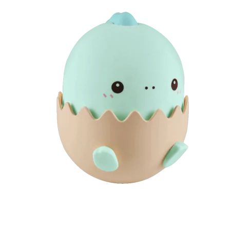 Oswietlenie-do-pokoju-dzieciecego - urocza dziecięca lampka nocna led mały dinozaur niebieski światło rgb usb-c baby dino 326980 polux-goldlux 