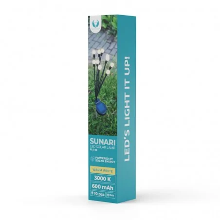 Lampy-solarne - rtv100493 lampa solarna led świetliki solarne x10 3000k 600mah li-ion sunari fls-89 forever light 