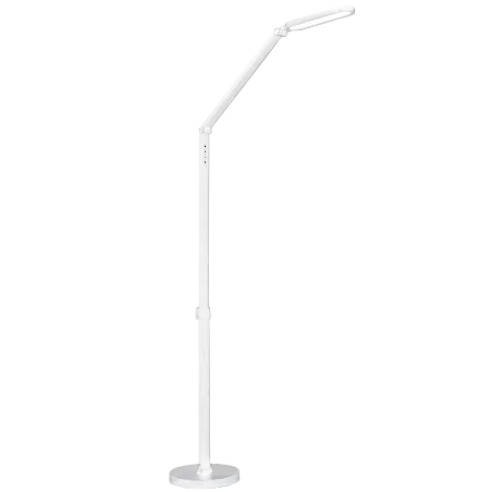 Lampy-stojace - lampa podłogowo-biurkowa led biała z regulacją wysokości i barwy światła 3000k/4000k/6000k ferrara 327369 polux-goldlux 