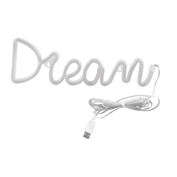 Neony-led - lampka led neonowy napis dream zasilanie usb-a+3xaa neon dream 327109 polux-goldlux