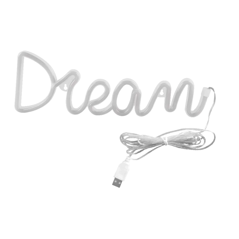 Neony-led - lampka led neonowy napis dream zasilanie usb-a+3xaa neon dream 327109 polux-goldlux firmy POLUX GOLDLUX 