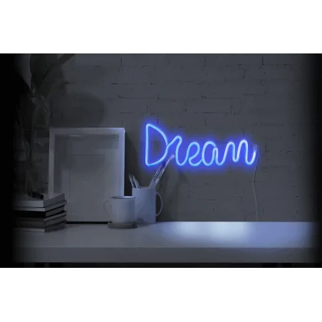 Neony-led - lampka led neonowy napis dream zasilanie usb-a+3xaa neon dream 327109 polux-goldlux 
