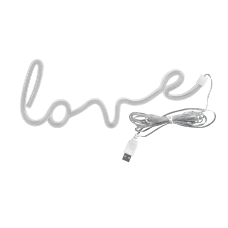 Neony-led - neonowy napis love zasilanie usb-a+3xaa 327116 polux-goldlux 