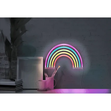 Neony-led - neon led kolorowa tęcza usb-a+zasilanie bateryjne 3xaa 327130 polux-goldlux 