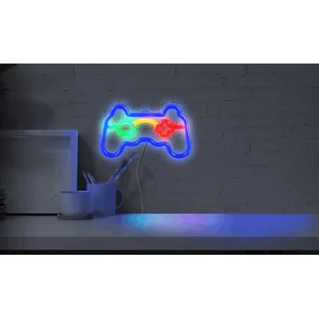 Neony-led - lampka led neonowy kolorowy pad zasilanie usb-a+baterie 3xaa 327161 polux-goldlux 