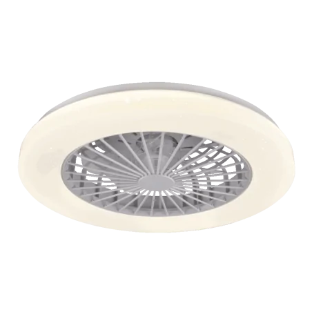 Plafony - plafon led z efektem gwiazd z funkcją wentylatora 48w z regulacją światła 3000k-65000k z pilotem ir libya 325792 polux-goldlux 