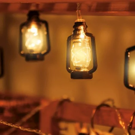 Plafony - fls-86 sznur solarny girlanda z laterenkami sunari 6,5m 3000k forever 