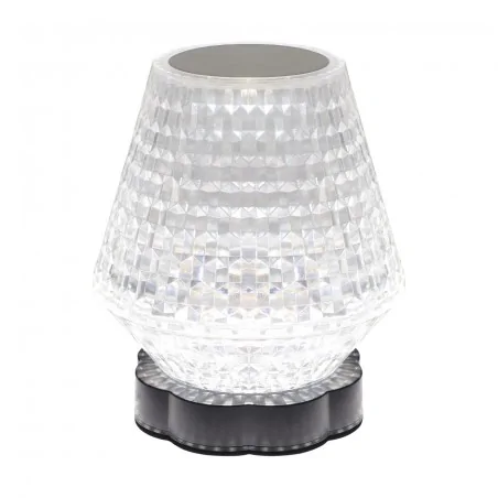 Lampki-nocne - lampa stołowa led kryształowa z regulacją jasności i barwy światła 3000k/6500k abi led crystal ww cw 04403 ideus 