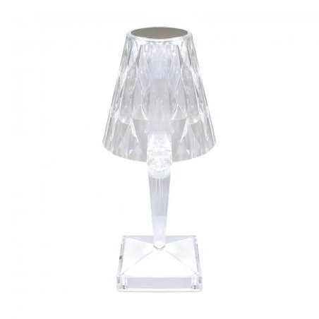 Lampki-nocne - lampka nocna led o kryształowej konstrukcji z regulacją światła 3000k/6500k dabi led crystal ww cw 04404 ideus 