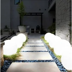 Lampy-kule-ogrodowe - lumogr0916 kula ogrodowa wbijana led 30cm e27 ip65 lumikula2 lumiled 