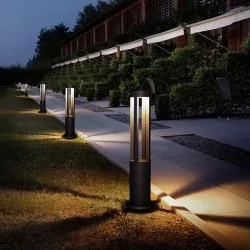 Slupki-ogrodowe - lumogr1155 lampa ogrodowa słupek stojący 60cm 12w led 4000k quero lumiled 