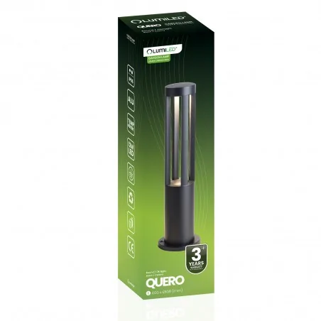 Slupki-ogrodowe - lumogr1155 lampa ogrodowa słupek stojący 60cm 12w led 4000k quero lumiled 