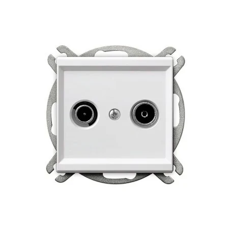 Gniazda-antenowe - białe gniazdo rtv końcowe podtynkowe do ramki sonata gpa-rk/m ospel 