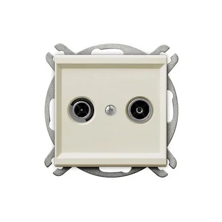 Gniazda-antenowe - gniazdo rtv końcowe ecru podtynkowe do ramki sonata gpa-rk/m ospel 