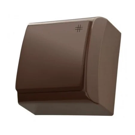 Wylaczniki-krzyzowe - włącznik krzyżowy natynkowy brązowy bis łn-4b/24 ospel 