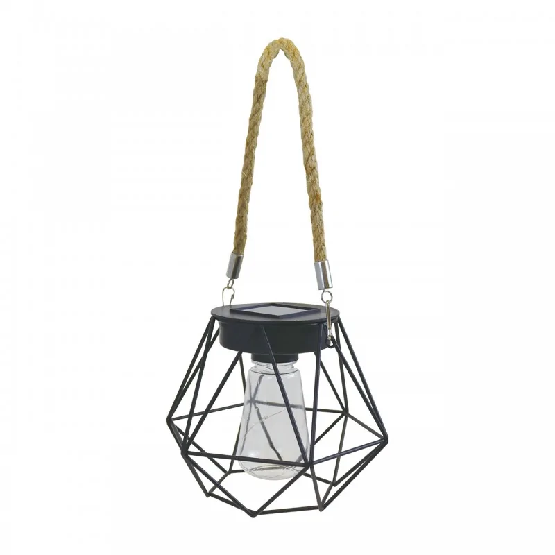 Ozdobne-oswietlenie-do-ogrodu - latarenka solarna na sznurze metalowa wisząca ip44 rombo 2 vo2833 volteno firmy VOLTENO 