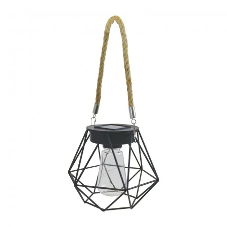 Ozdobne-oswietlenie-do-ogrodu - latarenka solarna na sznurze metalowa wisząca ip44 rombo 2 vo2833 volteno 