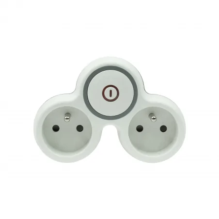 Rozgalezniki - rozg.r-21ws/b rozgałęźnik wtyczkowy dwukrotny z włącznikiem uziemienie 2x2pz plastrol 