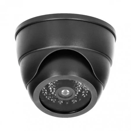 Wideodomofony - cd-4 czarna atrapa kamery monitorującej z podczerwienią cctv bateryjna mini orno 