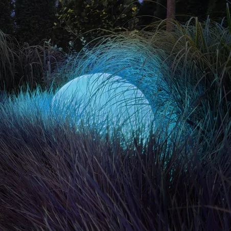 Lampy-kule-ogrodowe - eko1365 kula ogrodowa fi300 z żarówką rgb a60 10w + pilot globo eko-light 