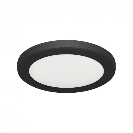 Oprawy-sufitowe - czarna oprawa sufitowa led okrągła 12w 3 barwy światła ciepła/neutralna/zimna olga led c 04406 ideus 