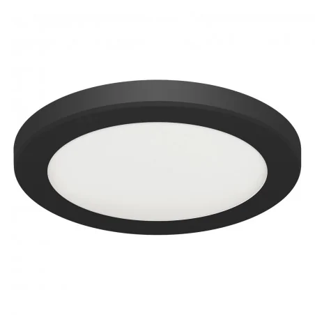 Oprawy-sufitowe - oprawa sufitowa led okrągłą czarna 24w 3 barwy światła olga led c 04408 ideus 