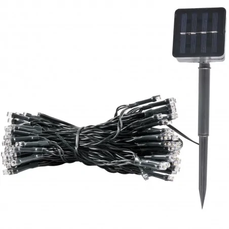 Swiecace-kule-i-girlandy - girlanda solarna led z ciepłym światłem 3000k ip44 21,9m shine 200 led 316745 polux-goldlux 