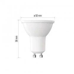 Gwint-trzonek-gu10 - zq8e43.3 komplet 3 żarówek led gu10 7w-60w neutralna biel 806lm 4000k emos 